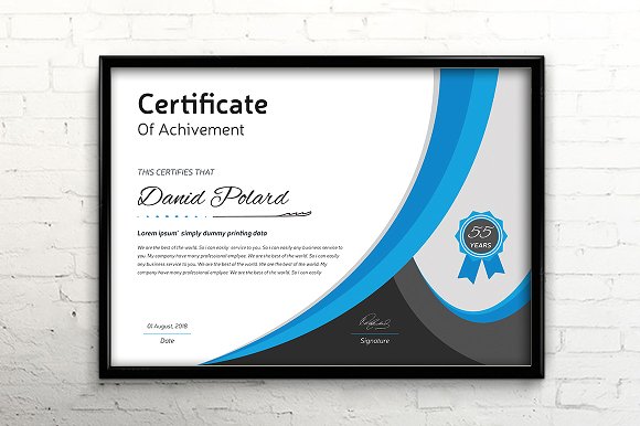 Certificate ~ Stationery Templates ~ Creative Market