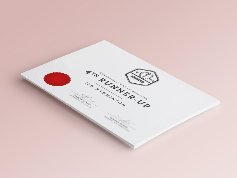 Letter pressed Certificate Mockup by Jeremy Kieran Dribbble