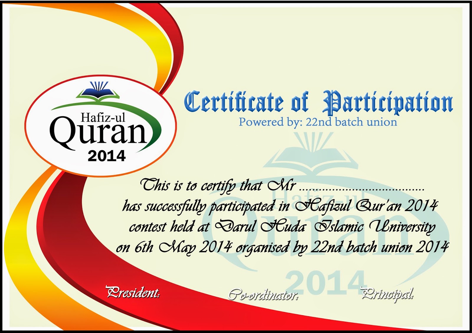 Certificate model | WE DESIGN