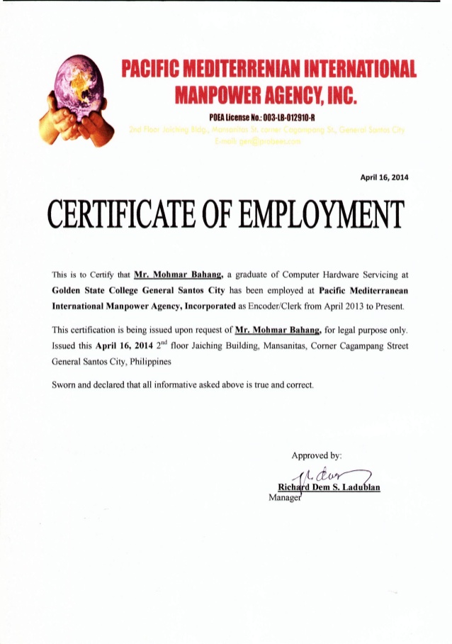 10+ certificate of employment | buyer resume 10+ certificate of employment | buyer resume
