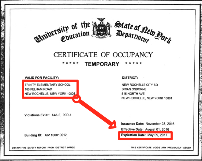 Midnight Expiration of Certificate of Occupancy