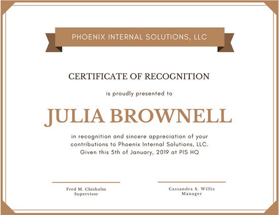 Recognition Certificate Templates Canva