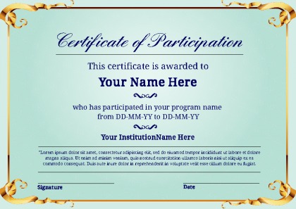 Certificate Of Participation Template Word imts2010.info Certificate Of Participation Template Word imts2010.info