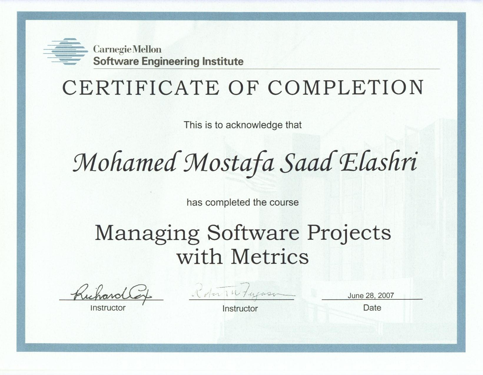 Certificates | Project Manager Diary