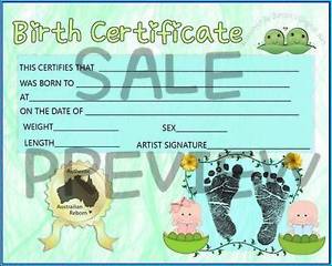 Reborn Baby Boy Birth Certificate Printed on Quality Paper | eBay