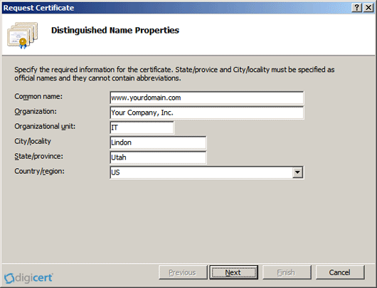 IIS 7: CSR Creation & SSL Certificate Installation