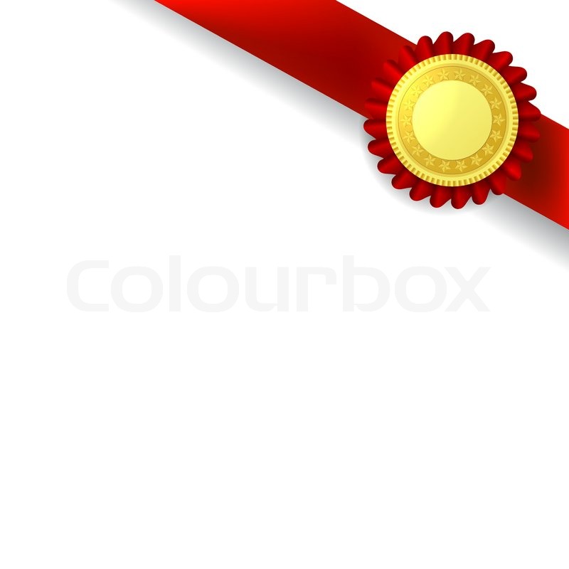 Certificate Seal with Ribbon Excellence Blue/Gold at Baudville.com