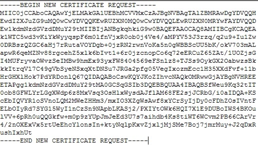 Generating a Certificate Signing Request (CSR)