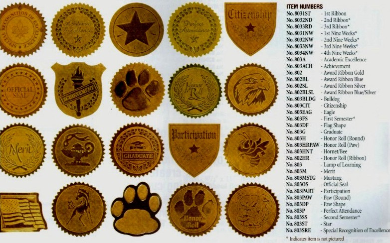 32 Gold Burst award seals certificate Stickers Sticker Stocker
