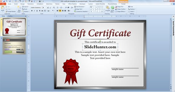 certificate template powerpoint certificate template powerpoint 