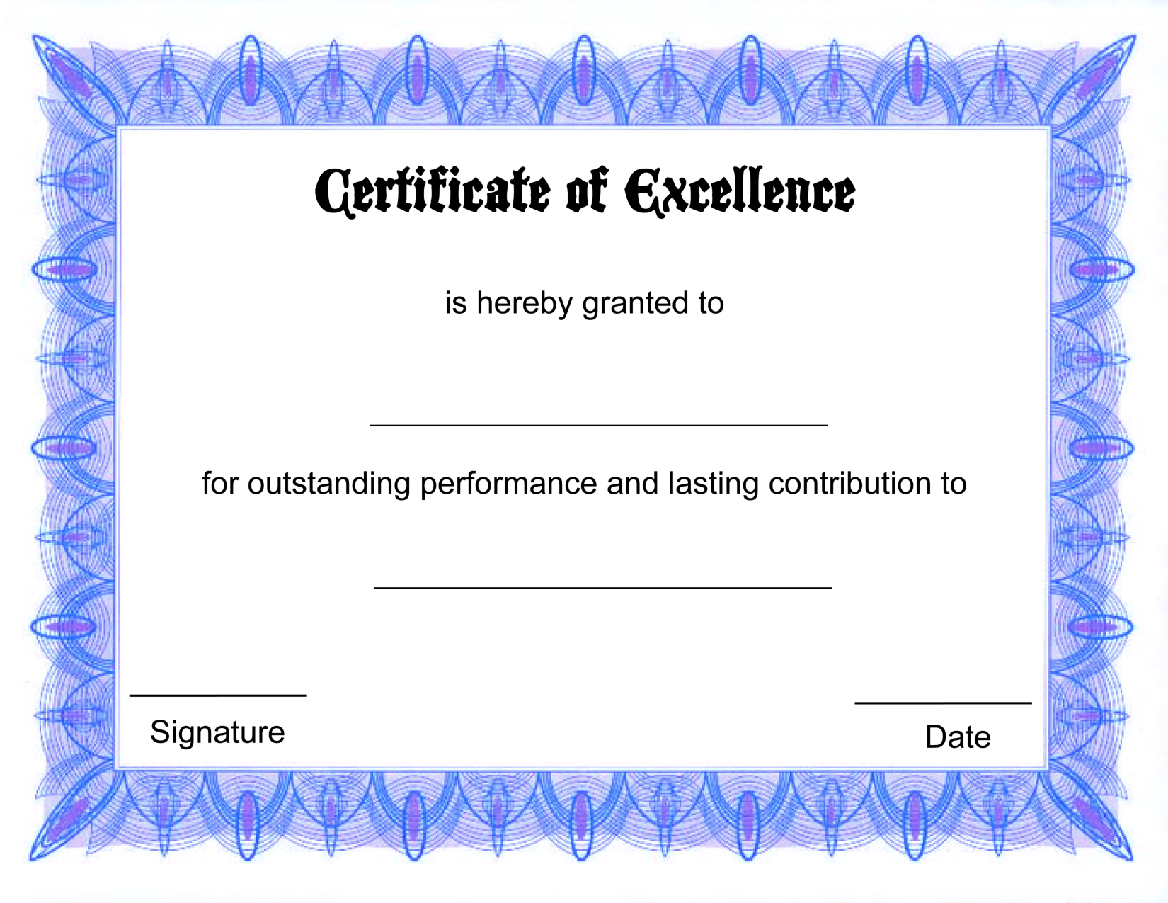 free printable certificate templates free printable certificates 