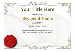 Free Certificate Templates. Simple to Use. Add Printable Badges 