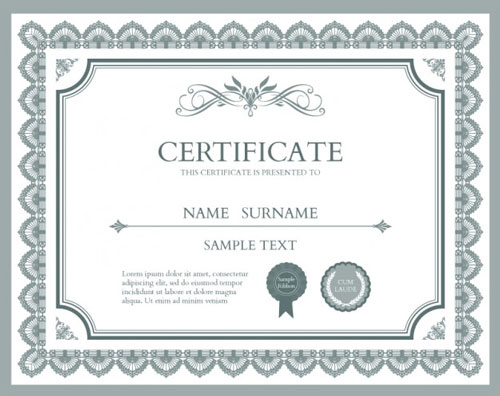 10 Sets of Free Certificate Design Templates | Designfreebies