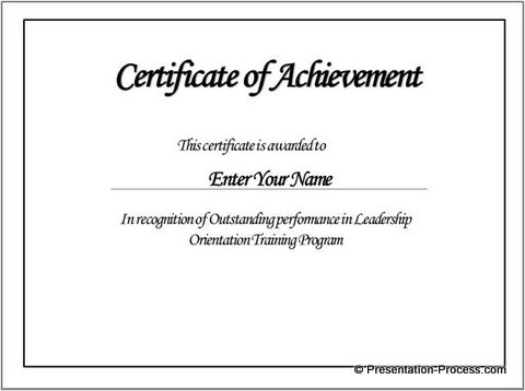 certificate templates | Green Award Certificate Powerpoint 