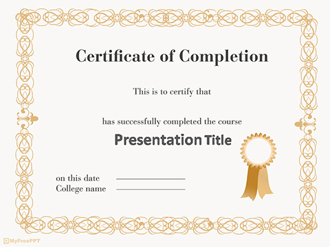 Certificate Of Appreciation Template Powerpoint Reboc.info