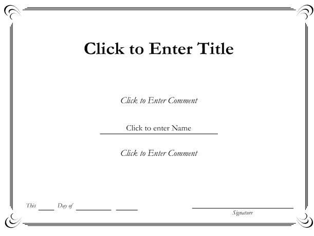 Free Certificate Templates For Word | Best and Various Templates Ideas
