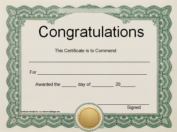 Excellent Execution Certificate Template Word Format , Finding 