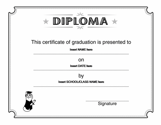 Graduate Degrees Online/Offline Diploma Certificate Template 