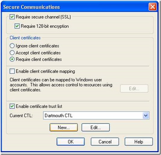 How to create custom Certificate Trust List in Windows Server 2K8 