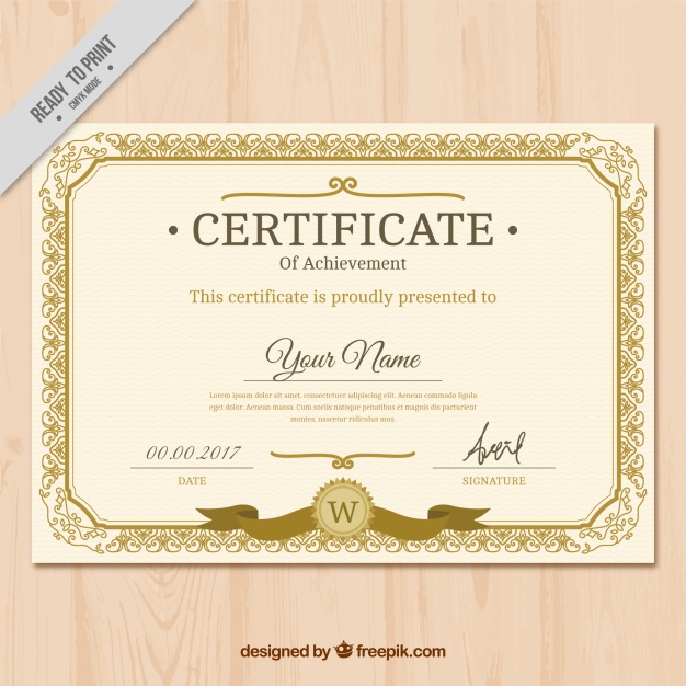 Vector Template For Certificate Vector Art | Thinkstock