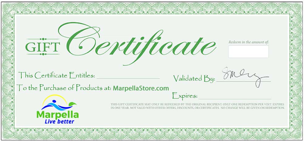 Marpella Store, Marpella Natural Wellness, Gift Certificate