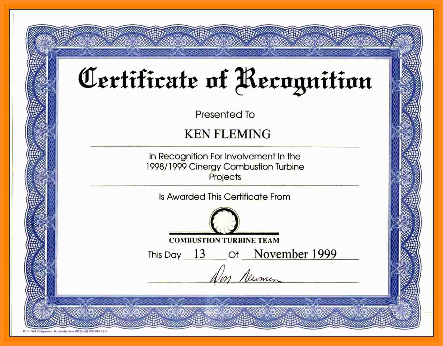 certificate award sample templates Certificate  free certificates  Wording