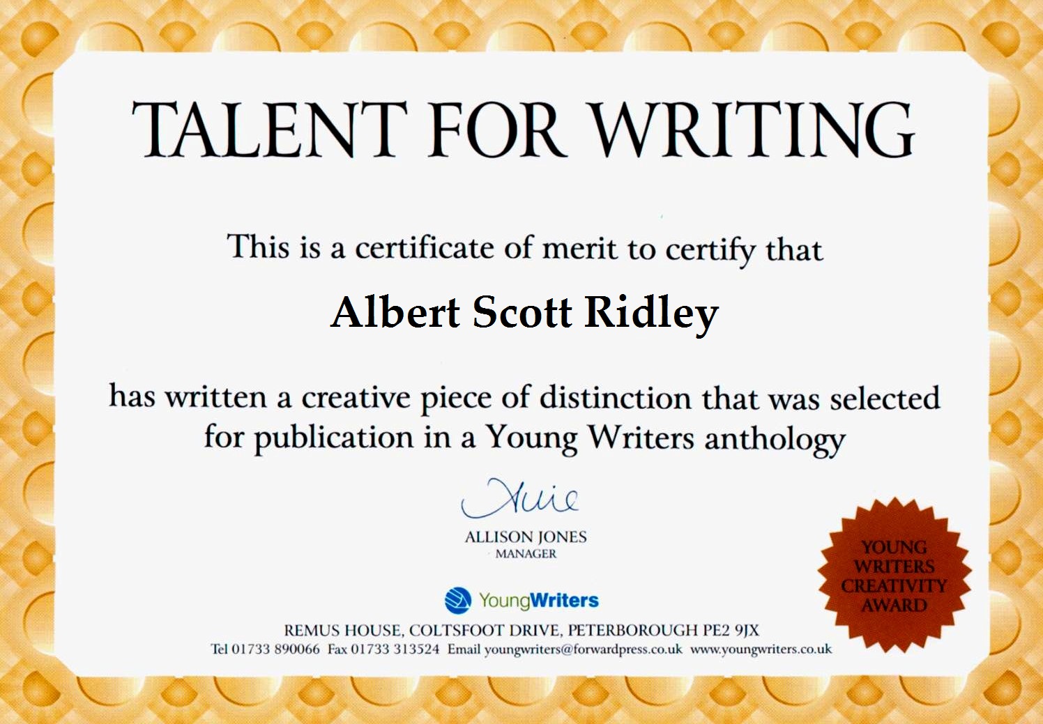 emory creative writing certificate