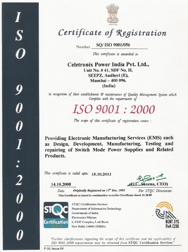 ISO 9001 sample certificate DIOcert GmbH :: QM Certifications 
