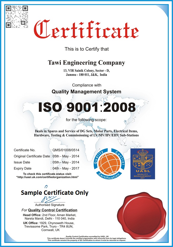 ISO 9001, QSCert