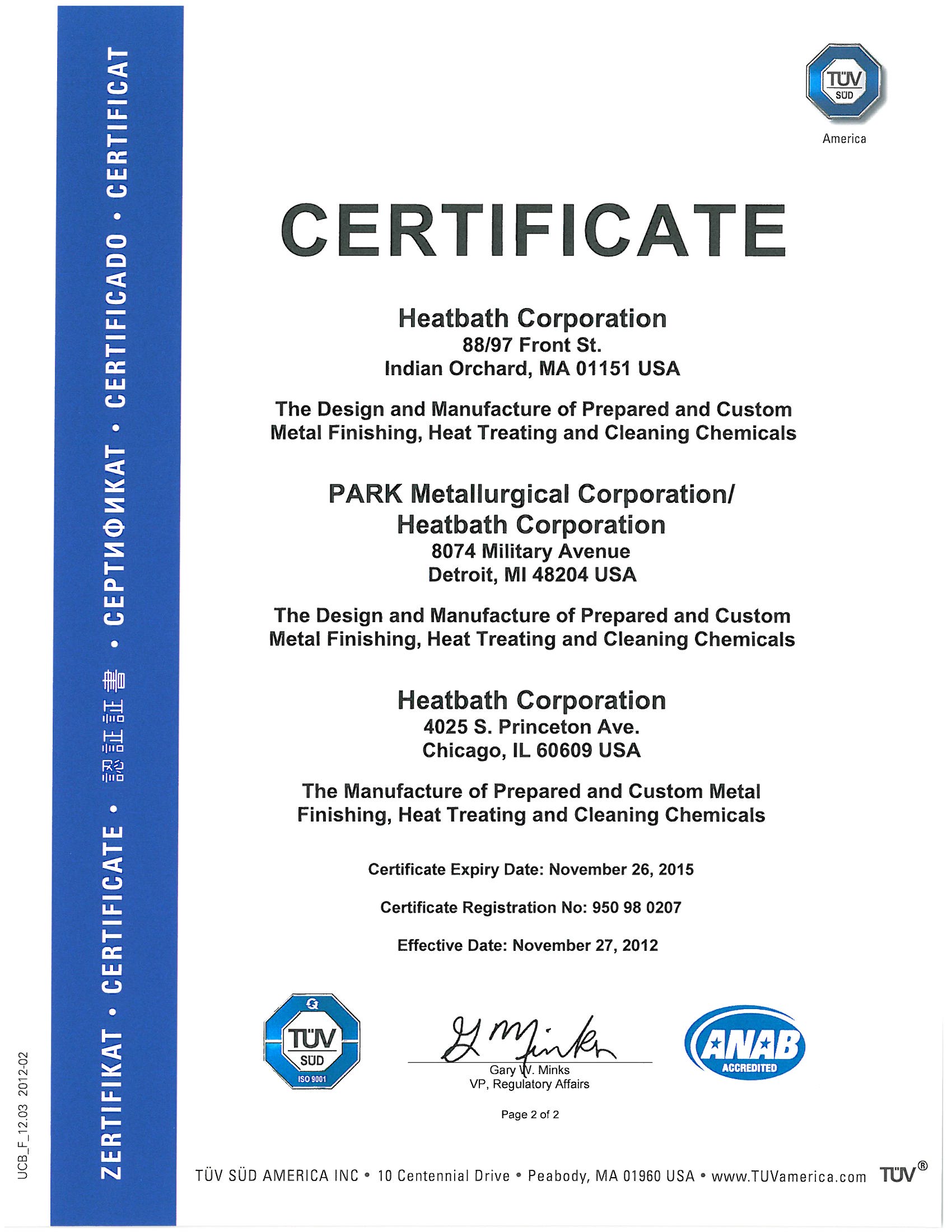 ISO CERTIFICATION