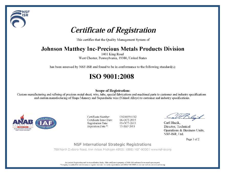 ISO 9001, QSCert