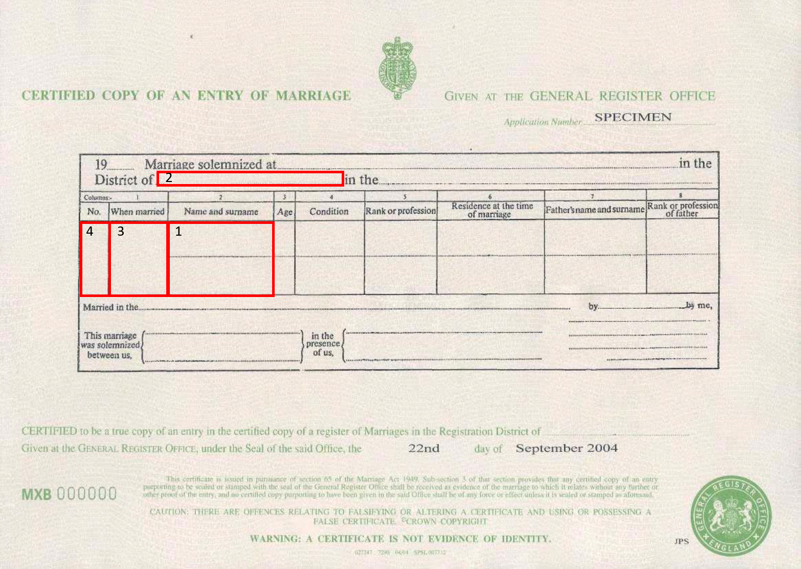 UK Marriage Certificate – SecureIdentity