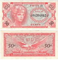 Collectors. Currency Military Payment Certificates Series 641