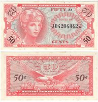 Collectors. Currency Military Payment Certificates Series 641 Collectors. Currency Military Payment Certificates Series 641