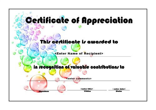 Certificates of Appreciation 006